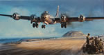 "Iwo Jima: A Hard-Won Haven" - John D. Shaw - B-29 Superfortress Art